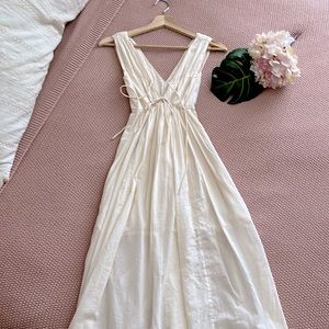 Tank-Tie Front Maxi Dress